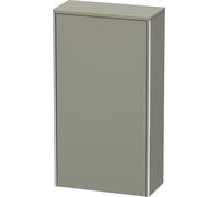 Duravit XSquare armarios de media altura, 1 puerta tope derecha, 2 estantes de cristal, 500x896x236mm, XS1303R9292, Color: Gris piedra Seda Barniz mate