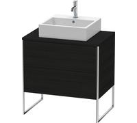 Duravit XSquare lavabo consola mueble bajo, apoyado en el suelo, 2 extraíbles, 800x778x548mm, XS492001616, Color: Decoración roble negro