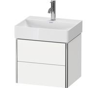 Duravit XSquare mueble bajo lavabo Compact, suspendido, 2 cajones, 484x397x390mm, XS430501818, Color: Blanco Mate Decoración