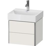 Duravit XSquare mueble bajo lavabo Compact, suspendido, 2 cajones, 484x397x390mm, XS430503939, Color: Nórdico Seda blanca laca mate