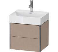 Duravit XSquare mueble bajo lavabo Compact, suspendido, 2 cajones, 484x397x390mm, XS430507575, Color: lino