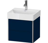 Duravit XSquare mueble bajo lavabo Compact, suspendido, 2 cajones, 484x397x390mm, XS430509898, Color: Seda azul noche lacado mate