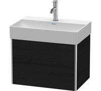 Duravit XSquare mueble bajo lavabo Compact, suspendido, 2 cajones, 584x397x390mm, XS416701616, Color: Decoración roble negro
