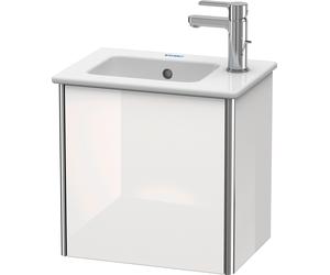 Duravit XSquare mueble bajo lavabo suspendido, 1 puerta, tope derecho, 410x400x289mm, XS4170R4040, Color: Laca negra de alto brillo