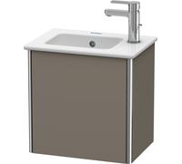 Duravit XSquare mueble bajo lavabo suspendido, 1 puerta, tope derecho, 410x400x289mm, XS4170R9090, Color: Flanela Gris seda lacado mate