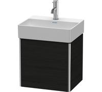 Duravit XSquare mueble bajo lavabo suspendido, 1 puerta, tope derecho, 434x397x340mm, XS4060R1616, Color: Decoración roble negro