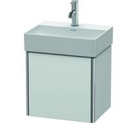 Duravit XSquare mueble bajo lavabo suspendido, 1 puerta, tope derecho, 434x397x340mm, XS4060R3636, Color: Blanco seda lacado mate