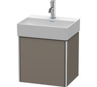 Duravit XSquare mueble bajo lavabo suspendido, 1 puerta, tope derecho, 434x397x340mm, XS4060R9090, Color: Flanela Gris seda lacado mate