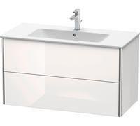 Duravit XSquare mueble bajo lavabo suspendido, 2 cajones, 1010x560x478mm, XS417304343, Color: Decoración Basalto Mate