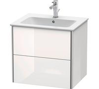 Duravit XSquare mueble bajo lavabo suspendido, 2 cajones, 610x560x478mm, XS417100707, Color: Gris hormigón mate