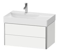 Duravit XSquare mueble bajo lavabo suspendido, 2 cajones, lavabo a la izquierda, 784x397x460mm, XS416801818, Color: Blanco Mate Decoración