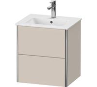 Duravit XSquare mueble de baño Compacto de pared 51,0x41,8 cm, 2 cajones, para lavabo ME by Starck 233653, XS430609191, Color: Topo mate