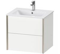 Duravit XViu 4125 Mueble bajo encimera, 2 cajones, para mueble bajo encimera Me by Starck 233663, 610x480 mm, XV41250B179, Color: champán mate/nogal natural