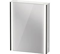Duravit XViu Armario con espejos, 620x156 mm, 1 tope de puerta a la izquierda, versión"Icono, XV7141LB2B2, Color: Negro Mate / Espejo