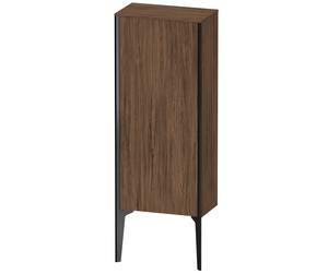 Duravit XViu XV1305 Semi-alta vertical, 400x240 mm, altura 890 mm, 1 tope de puerta a la derecha, XV1305RB221, Color: negro mate/nogal oscuro