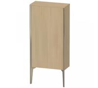 Duravit XViu XV1306 Semi-alta vertical, 500x240 mm, altura 890 mm, 1 tope de puerta a la derecha, XV1306RB171, Color: champán mate/medio roble