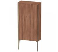Duravit XViu XV1306 Semi-alta vertical, 500x240 mm, altura 890 mm, 1 tope de puerta a la derecha, XV1306RB179, Color: champán mate/nogal natural