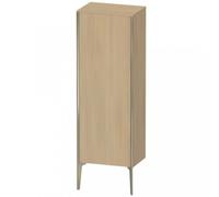 Duravit XViu XV1326 Armario semi-elevado vertical, 500x360 mm, altura 1330 mm, 1 puerta tope derecho, XV1326RB171, Color: champán mate/medio roble
