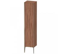 Duravit XViu XV1335 Armario alto vertical, 400x360 mm, altura 1770 mm, 1 tope de puerta a la izquierda, XV1335LB179, Color: champán mate/nogal natural