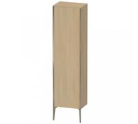 Duravit XViu XV1336 Armario alto vertical, 500x360 mm, altura 1770 mm, 1 tope de puerta a la izquierda, XV1336LB171, Color: champán mate/medio roble