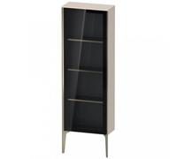 Duravit XViu XV1366 Armario semi-elevado con puerta de cristal, vertical, con bisagras a la derecha, 500x240 mm, altura 1330 mm, XV1366RB191, Color: champán mate/taupe