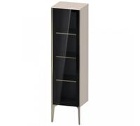 Duravit XViu XV1367 Armario semi-elevado con puerta de cristal, vertical, con bisagras a la derecha, 400x360 mm, altura 1330 mm, XV1367RB191, Color: champán mate/taupe