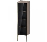 Duravit XViu XV1367 Armario semi-elevado con puerta de cristal, vertical, con bisagras a la derecha, 400x360 mm, altura 1330 mm, XV1367RB143, Color: champán mate/basalto mate