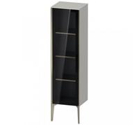 Duravit XViu XV1367 Armario semi-elevado con puerta de cristal, vertical, con bisagras a la derecha, 400x360 mm, altura 1330 mm, XV1367RB107, Color: champán mate/hormigón gris mate