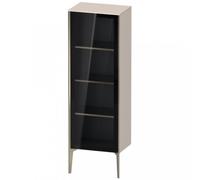 Duravit XViu XV1368 Armario semi-elevado con puerta de cristal, vertical, con bisagras a la derecha, 500x360 mm, altura 1330 mm, XV1368RB191, Color: champán mate/taupe