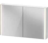 Duravit XViu XV7144 Armario con espejo, 1220x156 mm, 2 puertas con espejo, versión"Icono, XV71440B2B2, Color: Negro Mate / Espejo
