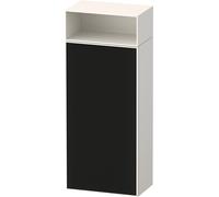 Duravit Zencha armario de media altura, 400x240x961mm,tope derecho, ZE1351R63840000, Color: Frente: estructura de lÃneas negras (vidrio)/carcasa: supermatt blanco