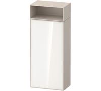 Duravit Zencha armario de media altura, 400x240x961mm,tope derecho, ZE1351R64830000, Color: Frontal: blanco (cristal)/carcasa: supermatt topo