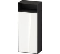 Duravit Zencha gabinete de media altura, 400x240x961mm,parada a la izquierda, ZE1351L64800000, Color: Frente: blanco (vidrio)/carcasa: grafito supermatt