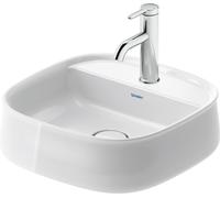 Duravit Zencha lavabo sobre encimera 420 mm, un agujero de grifo, 2374420071, Color: Blanco alto brillo