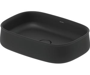 Duravit Zencha lavabo sobre encimera 550 mm, sin orificio de desprecio, 2373551379, Color: Antracita mate