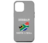 Durban Sudáfrica Vintage Sudáfrica Bandera Mapa Diseño Carcasa para iPhone 12 Pro MAX