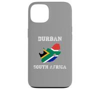Durban Sudáfrica Vintage Sudáfrica Bandera Mapa Diseño Carcasa para iPhone 13
