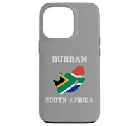 Durban Sudáfrica Vintage Sudáfrica Bandera Mapa Diseño Carcasa para iPhone 13 Pro