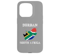 Durban Sudáfrica Vintage Sudáfrica Bandera Mapa Diseño Carcasa para iPhone 15 Pro