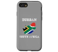 Durban Sudáfrica Vintage Sudáfrica Bandera Mapa Diseño Carcasa para iPhone SE (2020) / 7/8