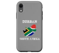 Durban Sudáfrica Vintage Sudáfrica Bandera Mapa Diseño Carcasa para iPhone XR