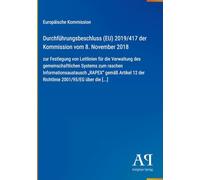 Durchführungsbeschluss (EU) 2019/417 der Kommission vom 8. November 2018: zur Festlegung von Leitlinien für die Verwaltung des gemeinschaftlichen ... 12 der Richtlinie 2001/95/EG über die [...]