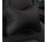 Durdiiy Almohada para reposacabezas de coche, cómoda, suave, universal, de espuma viscoelástica, soporte para el cuello, presión, dolor, fatiga, alivio cervical, cojín negro para oficina, hogar, coche