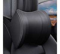 Durdiiy Almohada para reposacabezas de coche, cómoda, suave, universal, de espuma viscoelástica, soporte para el cuello, presión, dolor, fatiga, alivio cervical, cojín negro para oficina, hogar, coche