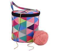 Durdiiy Bolsa de Hilo, Bolsa Portátil de Labores, Bolsa de Lona para Agujas de Tejer, Bolsa de Almacenamiento de Lana, Bolsa de Crochet Bolsa de Tejer para Caber Labores de Tejer (B)