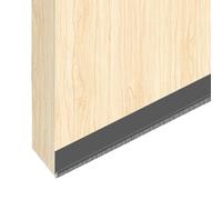 Durdiiy Burlete Puerta TPE Roble Con Cepillo Junta de Autoadhesiva 1m*52mm barrido puerta Sellos aleación Basculante para puertas Anti Frío,Aislante,Ruido y Colisión (Gris)