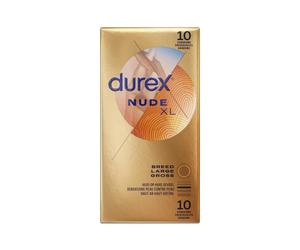 Durex Condones Durex Nude XL - 10 unidades