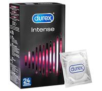 Durex Condones orgásmicos intensos acanalados y tachonados con estimulación para una satisfacción intensiva 24 piezas