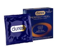 Durex Condones Perfect Feel con efecto calor, Sin látex - 3 unidades
