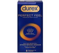 Durex Condones Perfect Feel con efecto calor, Sin látex - 8 unidades